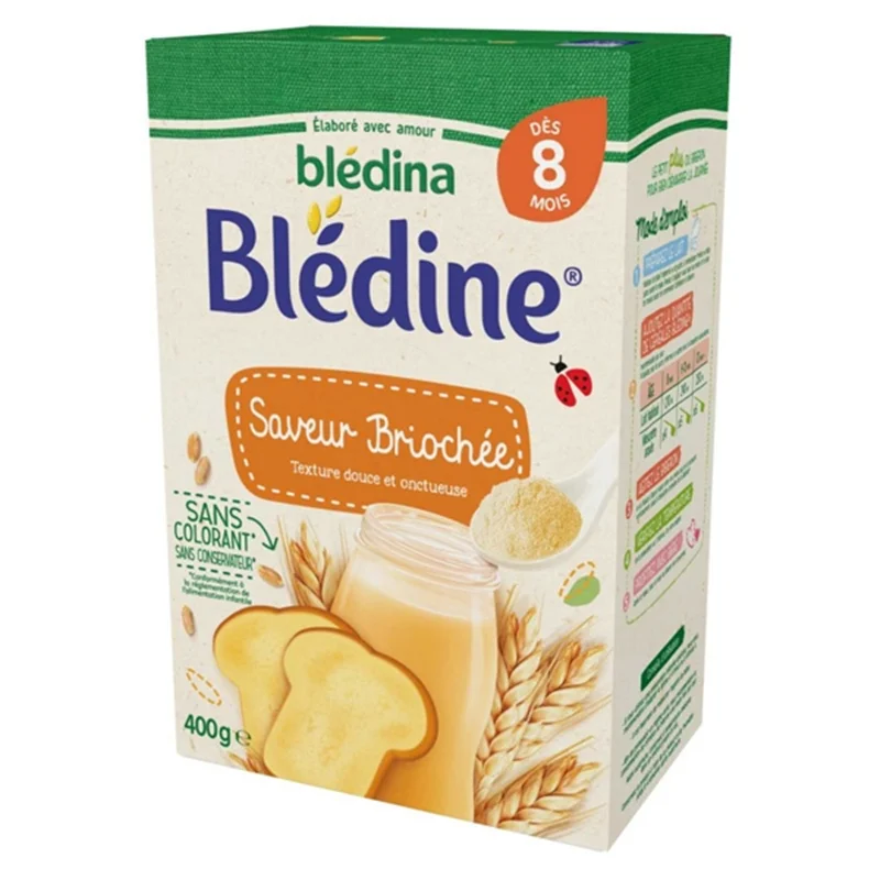سرلاک غلات با طعم بریوش (نان سوخاری) 8 ماهگی Blédine