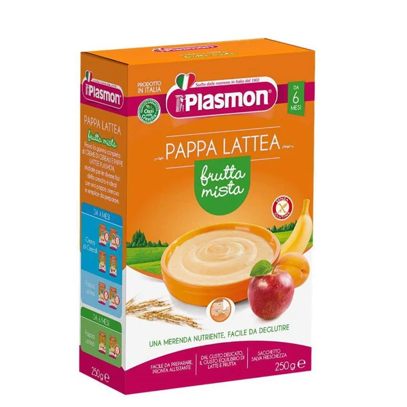سرلاک میوه با شیر پلاسمون Plasmon